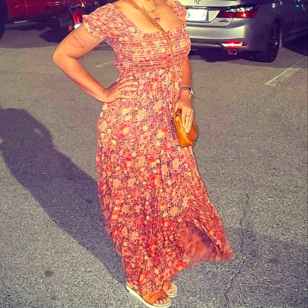 Smock Free People maxi dress